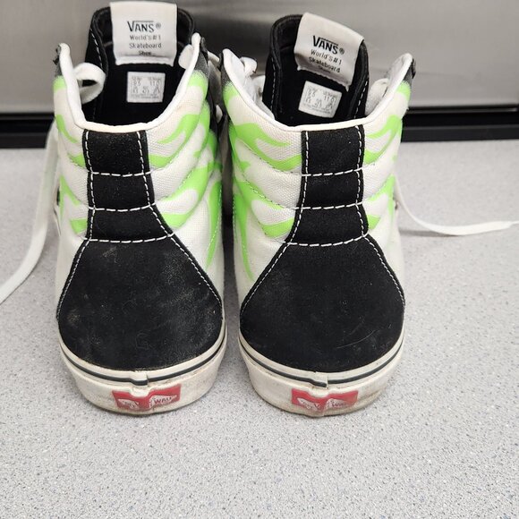 Vans Green Flame Sk8-hi - Picture 3 of 9